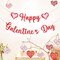 Happy Galentines Day Banner Red Glittery Paper Decorations Felt Garland Heart Photo Props for Home Party Decor